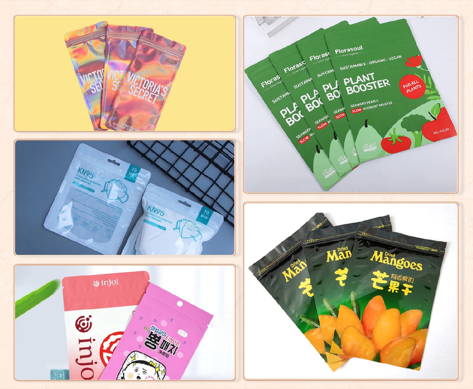 Customized packaging pouch formats