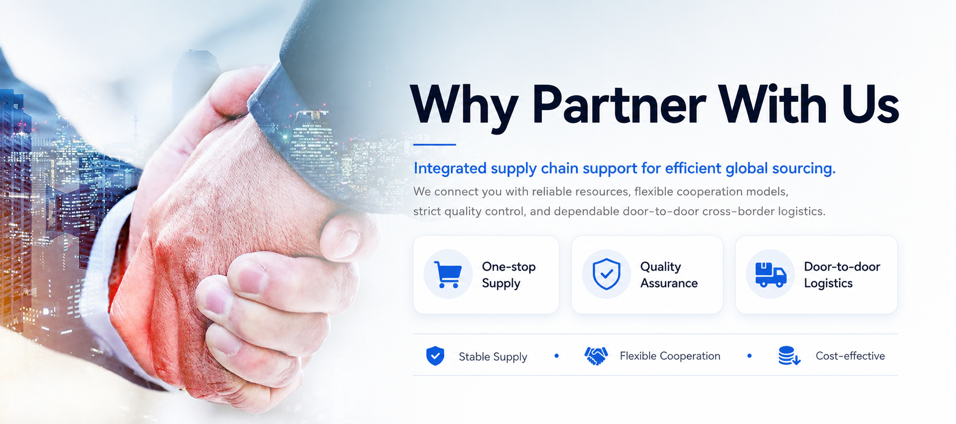 Why partner with NOVEA: one-stop supply, quality assurance and door-to-door logistics